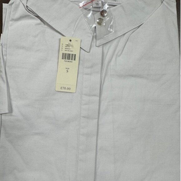 NWT Anthropologie Bell-Sleeve Poplin Buttondown Top by ISLA MAUDE - Picture 4 of 6
